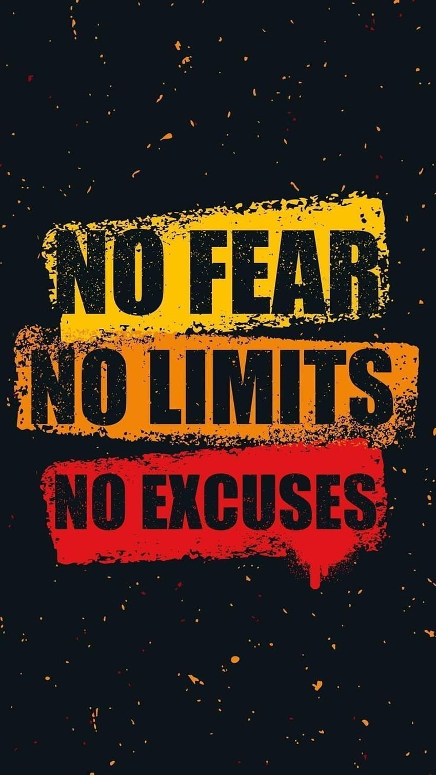 No fear. No limits. No excuses. quotes HD phone wallpaper