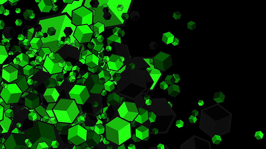 Black And Green HD-Hintergrundbild
