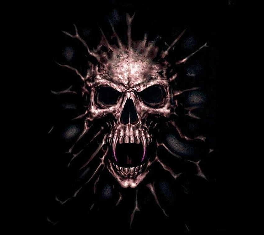 Skull , Evil skull, Scary Evil Skull HD wallpaper