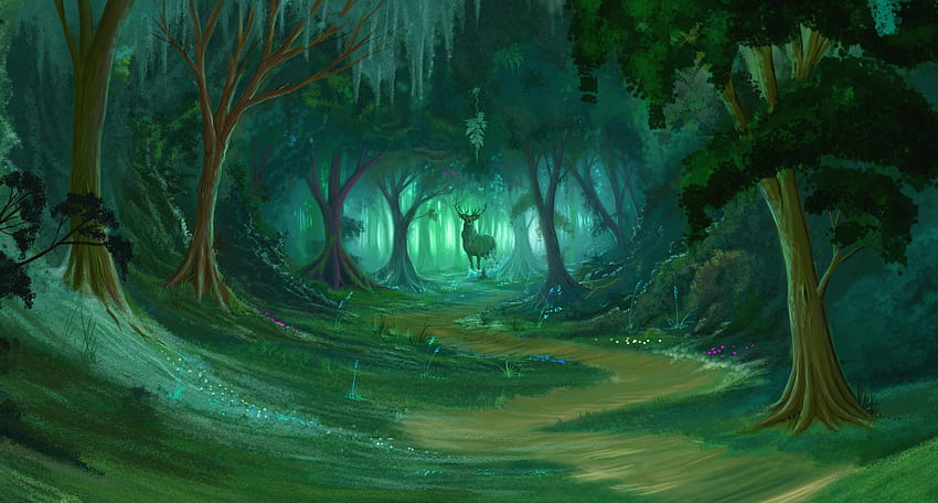 Animated Forest Background, Cartoon Forest HD wallpaper | Pxfuel