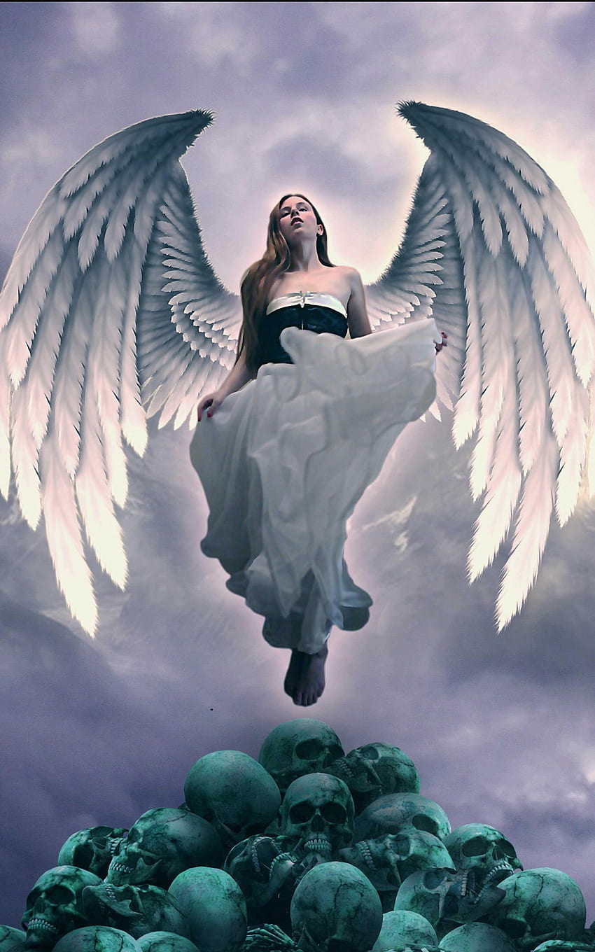 Ангел - Най-добрият готин ангел за Android, готини ангелски крила HD тапет за телефон