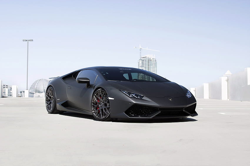 Matte black Lamborghini HD wallpaper | Pxfuel