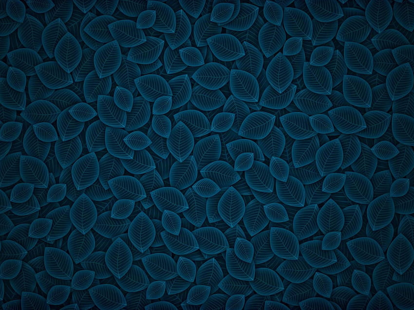 Tło niebieskich liści Tapeta HD