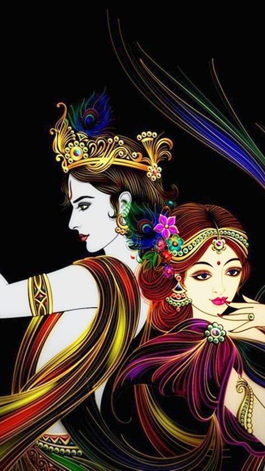 Radha Krishna, natkhat krishna radhe jodi, radhe krishna jodi HD-Handy-Hintergrundbild
