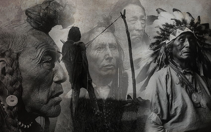 Patrón nativo americano -, tribu india fondo de pantalla