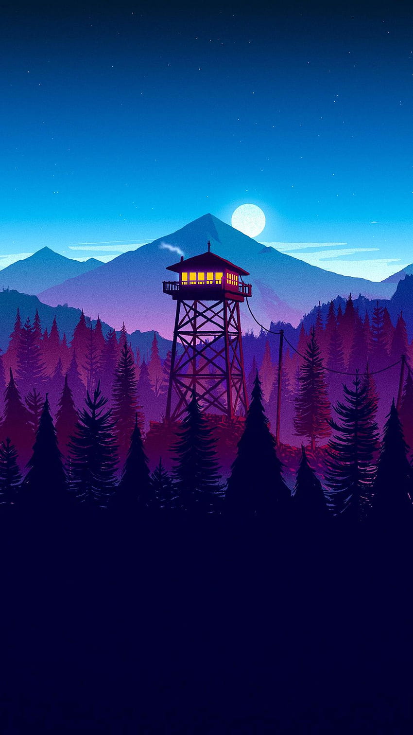 ( [9:16] [1080 X 1920] ) Works Great On Phones Or Portrait Monitors. Thanks To R hoprequest. : Firewatch, Cool Portrait HD phone wallpaper