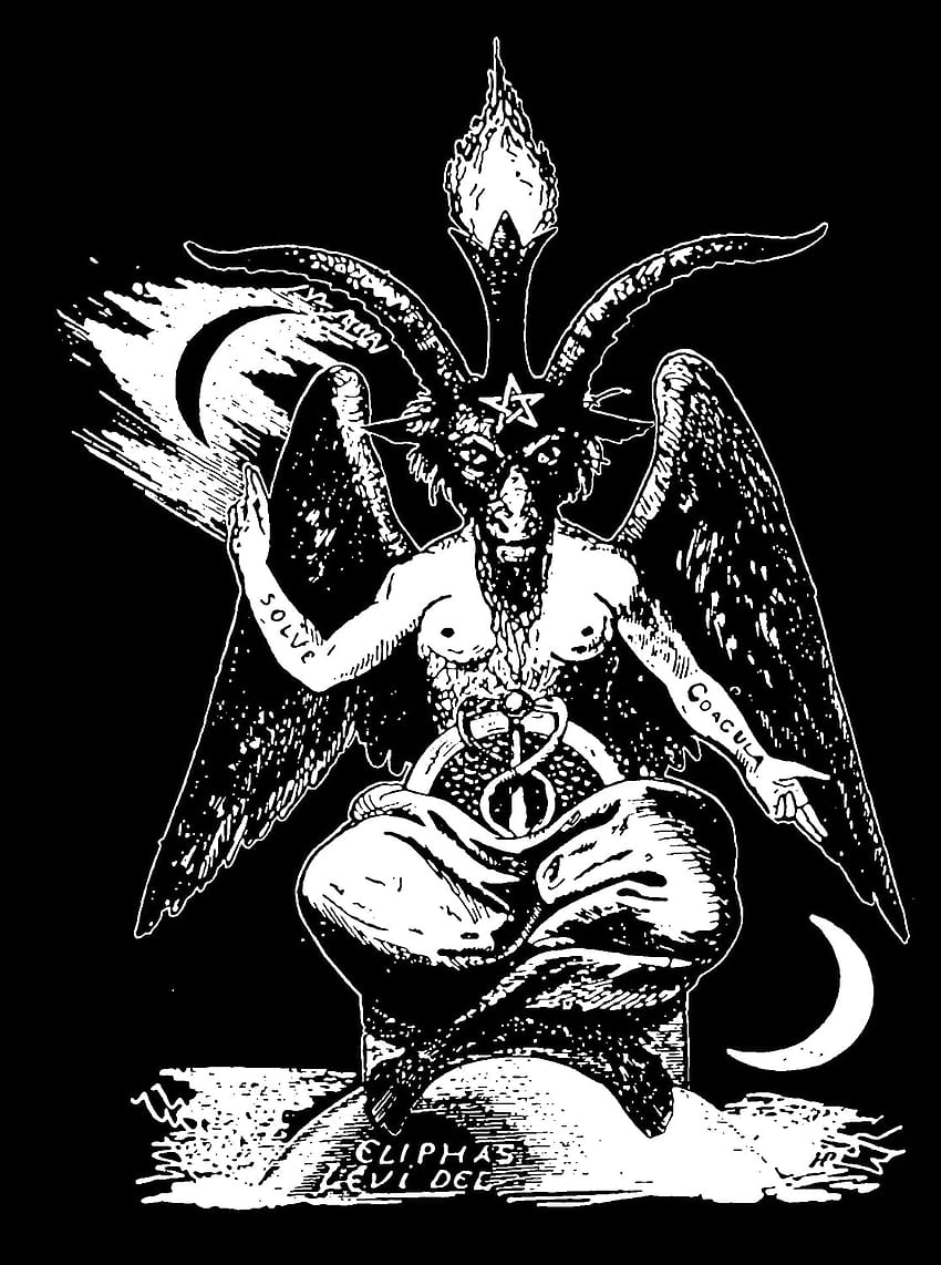 Bruja satánica Horror Lucifer brujería Diablo Wiccan Demon 666 Oculto Satán Baphomet COLLAR COLGANTE Collares de joyería fondo de pantalla del teléfono