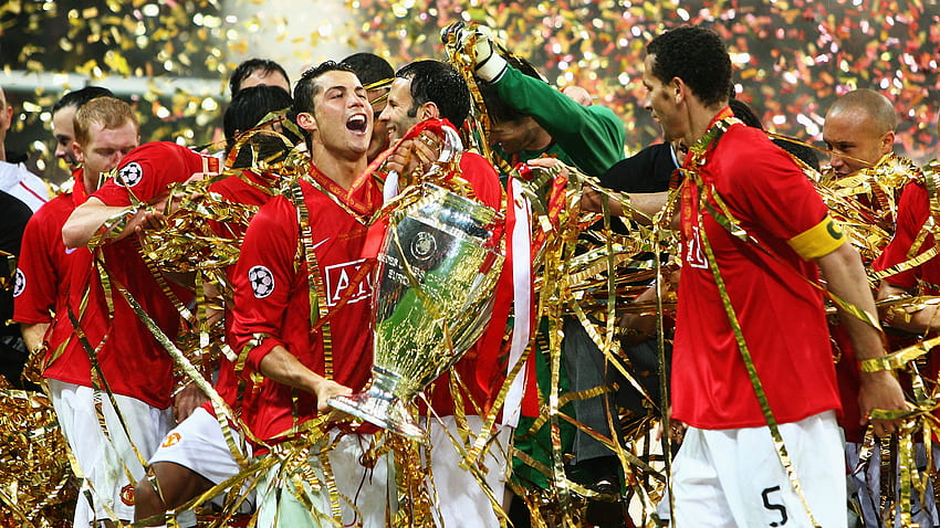 Manchester United'ın Şampiyonlar Ligi geçmişi: Avrupa'da şampiyonluklar, finaller ve rekor, Manchester United 2008 HD duvar kağıdı
