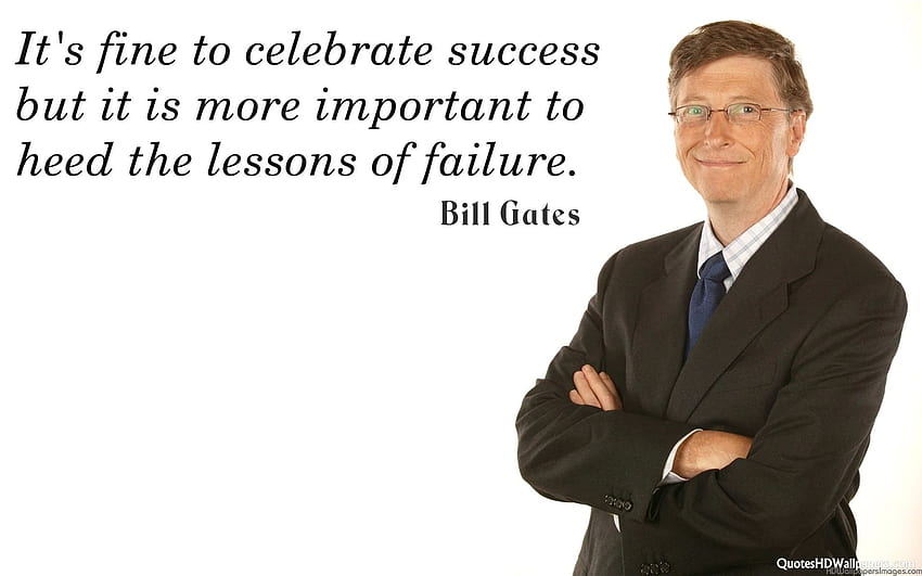 Citations de réussite, pour Whatsapp, Facebook et Tumblr. Citations de Bill Gates, citations de succès, citations Fond d'écran HD
