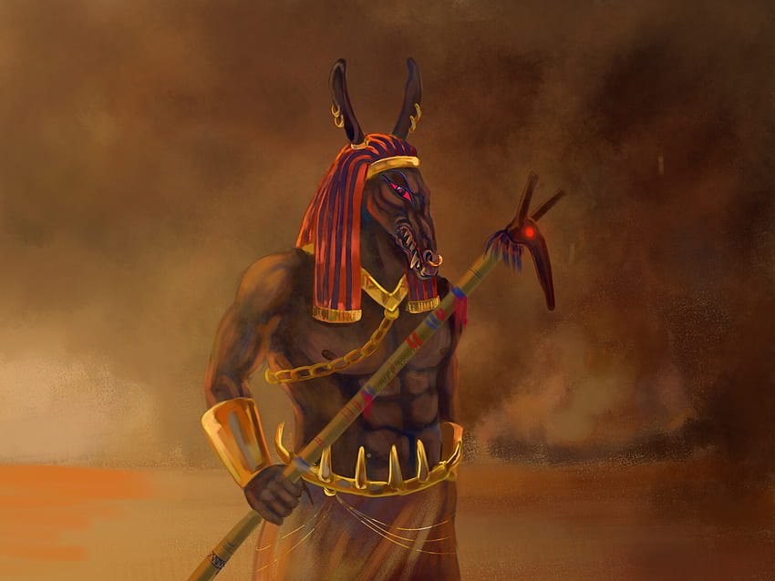 ArtStation - Dio del deserto., Araldo delle tenebre 666, Seth Dio egiziano Sfondo HD