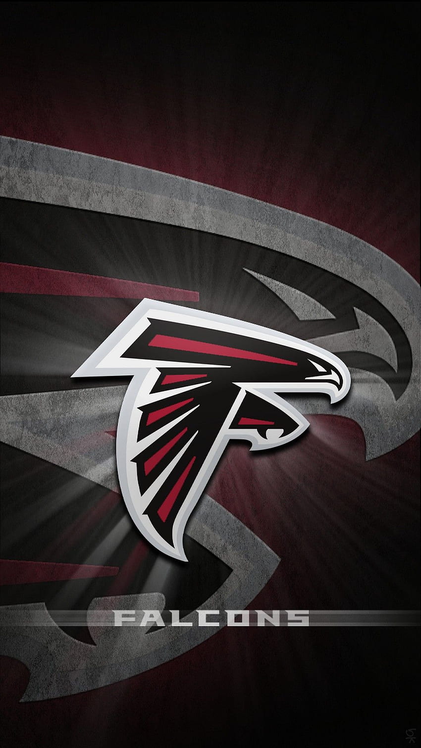 Écran d'accueil de l'iPhone des Falcons d'Atlanta. Meilleur NFL. Logo des faucons d'Atlanta, Faucons d'Atlanta, Football Nfl Fond d'écran de téléphone HD