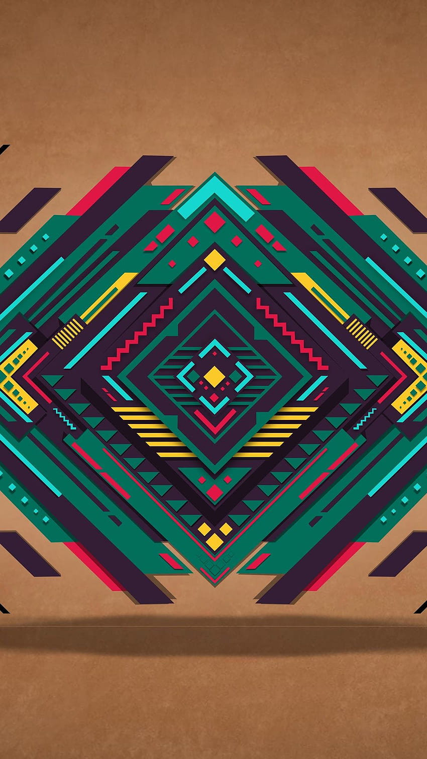 Colorful Geometric Shape Abstract , Geometric Portrait HD phone wallpaper