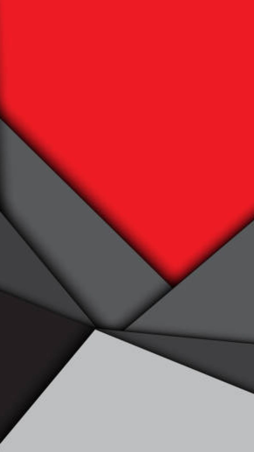 Materialdesign flach, rot, grau, modern, Formen, Textur, schwarz, geometrisch, Muster, abstrakt, Tönung HD-Handy-Hintergrundbild