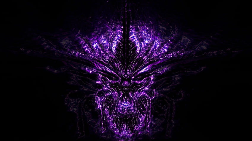 Purple Demon - , Purple Demon Background on Bat, Neon Purple Dragon HD wallpaper