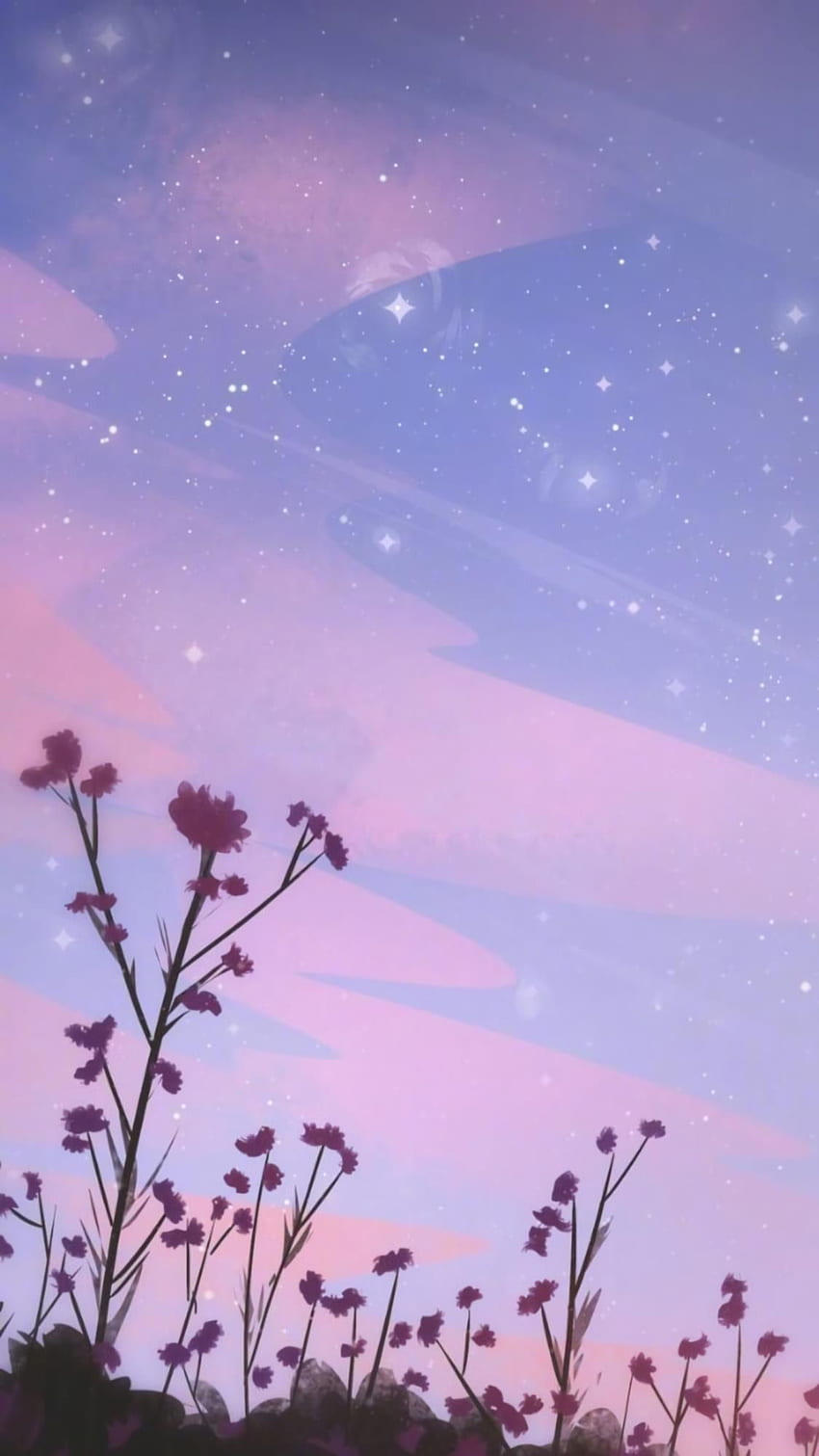 Summer night sky . Anime scenery , Scenery , Aesthetic pastel ...