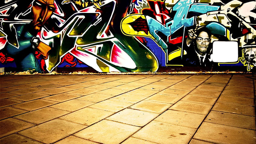 Villes, Mur, Coloré, Graffiti, Tuile Fond d'écran HD