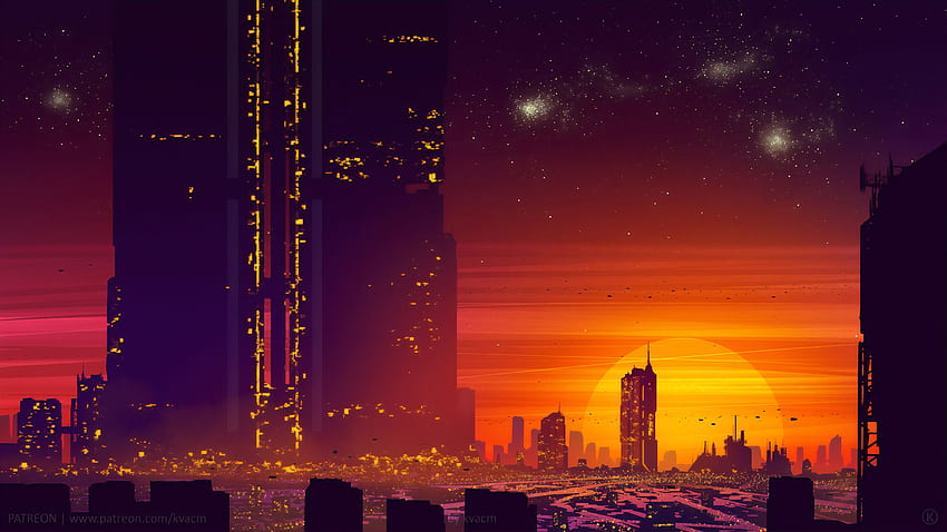 Wallpaper : 1920x1080 px, cityscape, cyberpunk, digital art 1920x1080 -  CoolWallpapers - 1425183 - HD Wallpapers - WallHere