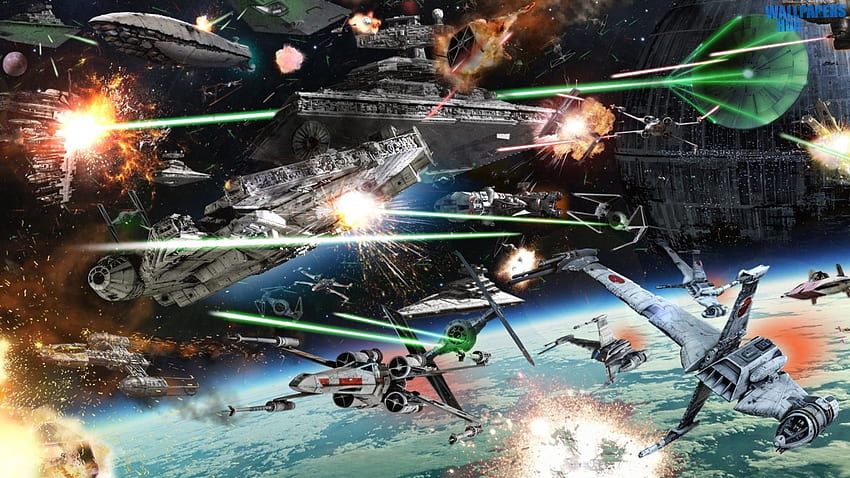 Star Wars Space Battle - Affiche Star Wars Battle - -, Jakku Fond d'écran HD