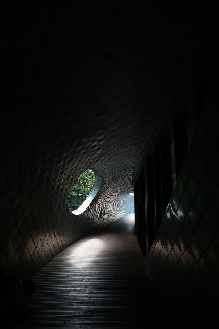 Architecture, Building, Dark, Corridor, Tunnel HD phone wallpaper