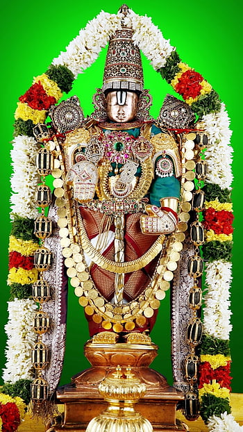 Trending New Hindu God tirupathi tirupati Balaji Sri Venkateswara with  Garuda and Hanuman fine painting art Stock Photo  Alamy