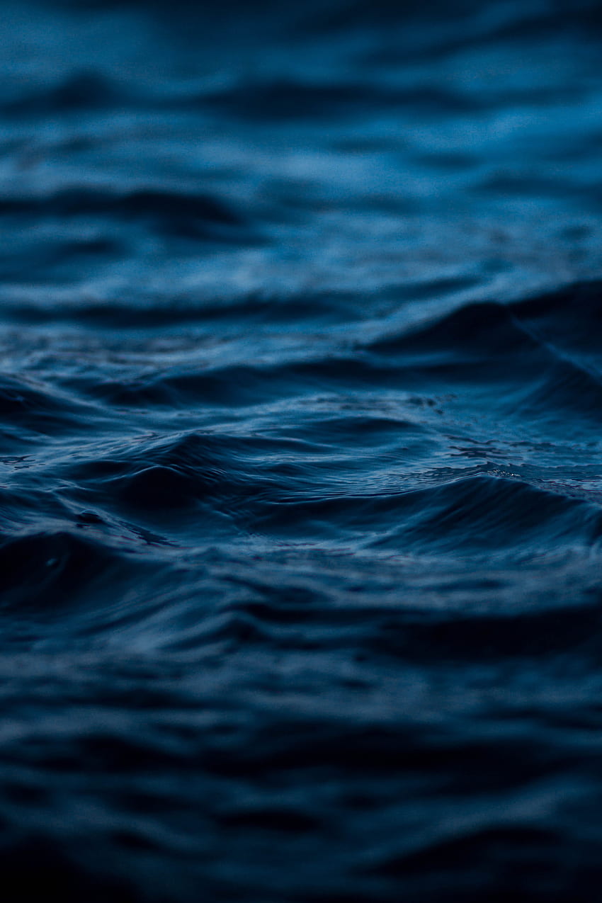 Time Lapse графика на синьо море, водно тяло HD тапет за телефон