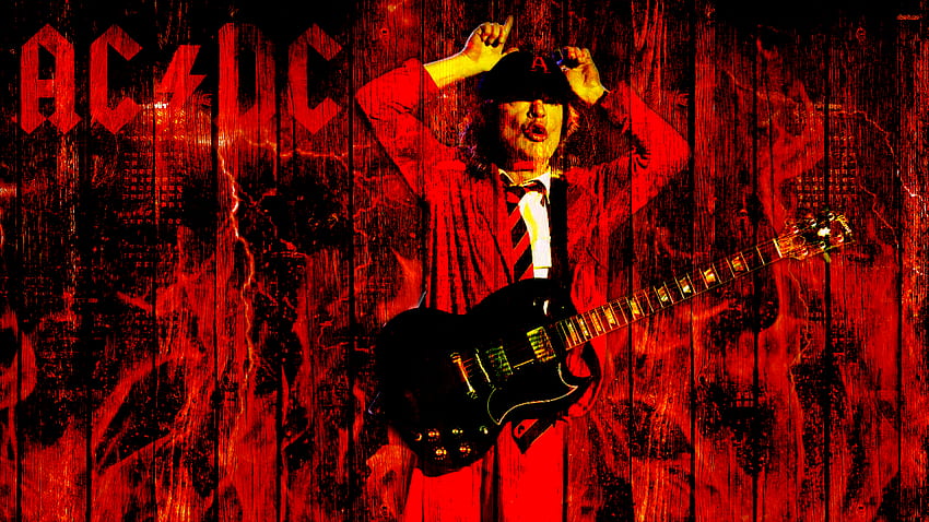 Angus Young, AC DC papel de parede HD