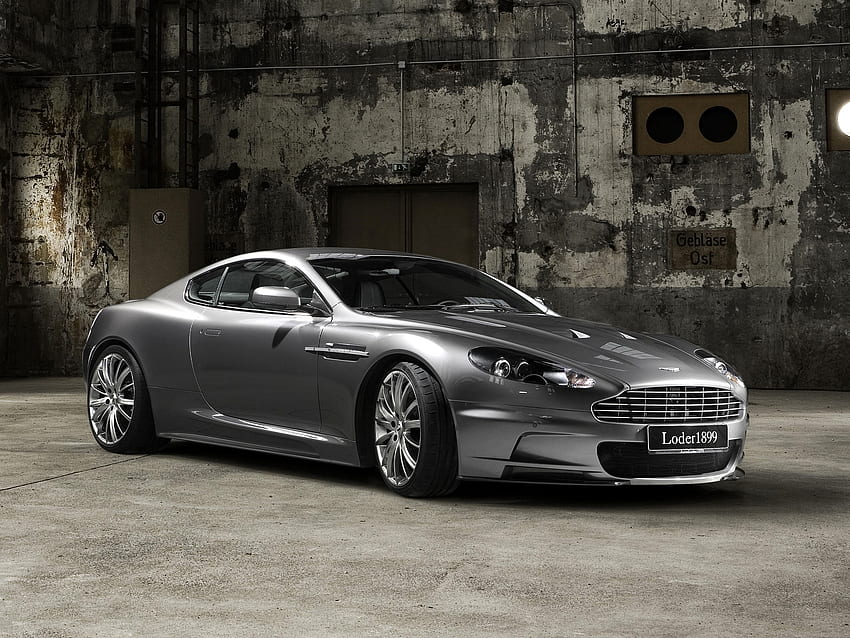 자동, Aston Martin, 자동차, 건물, 회색, 측면 보기, Dbs, 2009 HD 월페이퍼