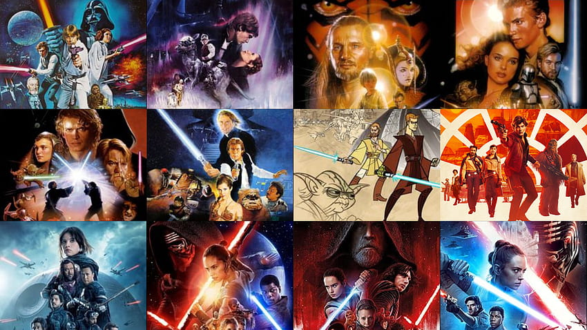 Cómo ver Star Wars de la manera correcta: The Flashback Order. Reel World Teología, Star Wars Collage fondo de pantalla