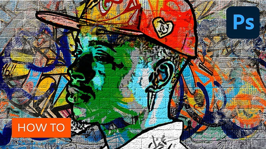 Как да създадете графити ефект в Adobe hop, Cartoon Graffiti Art HD тапет