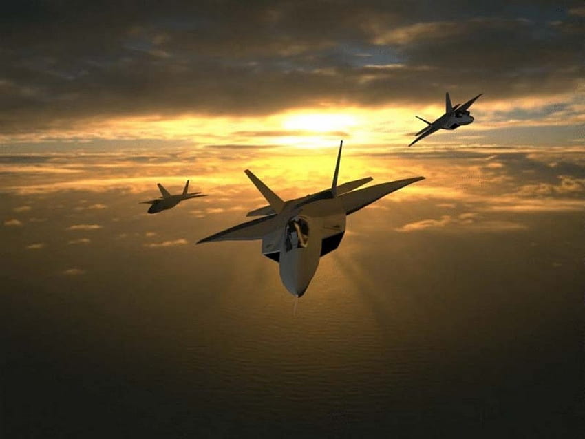 The Awesome F-22, f22 raptor, เครื่องบินรบ, แร็พเตอร์, f 22 วอลล์เปเปอร์ HD