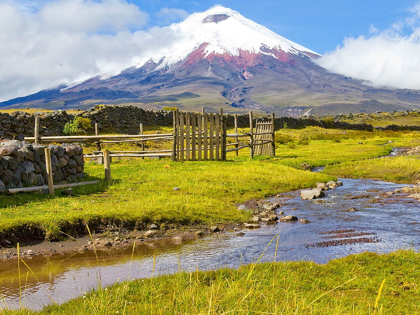 Ecuador Mountain, Beautiful Cotopaxi HD wallpaper