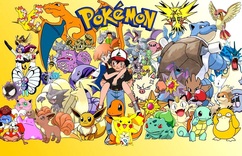 Pokémon . Beste Sammlung, klassisches Pokémon HD-Hintergrundbild
