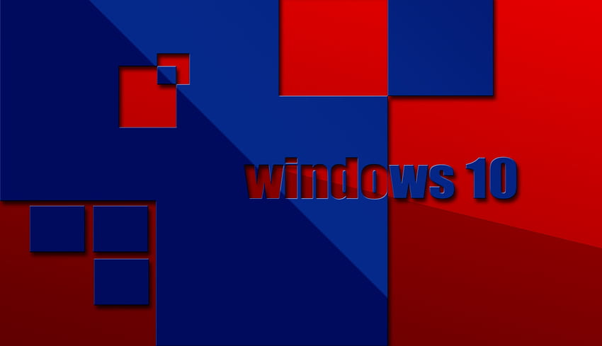 윈도우 10, 블루, 디디스, 윈도우, 레드 HD 월페이퍼