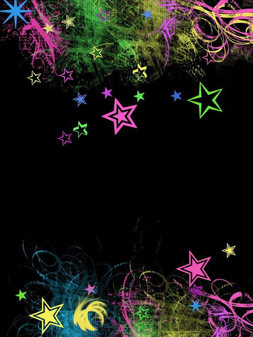 Neon stars . star background & clipart. Star, Neon Party HD phone wallpaper