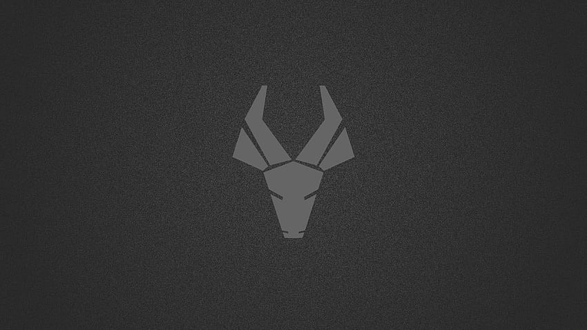 Deer Logo Dark Minimalism, Minimalist Deer HD wallpaper