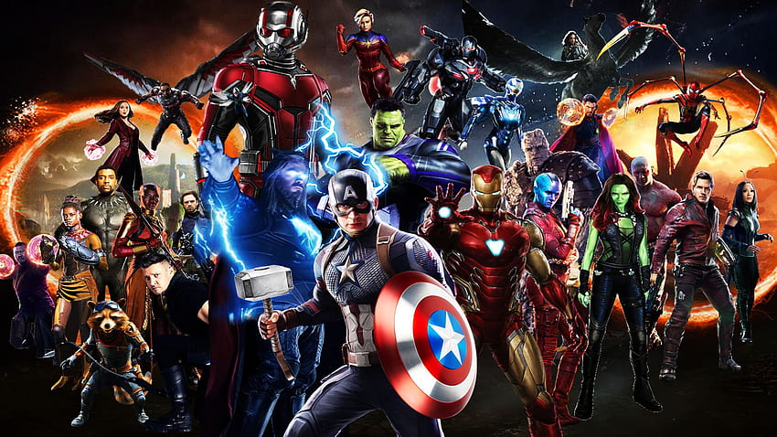 Avengers Endgame Final Battle, Superheroes Endgame HD wallpaper