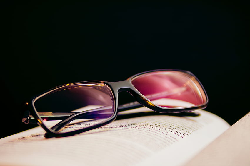 Book, Lenses, Glasses, Spectacles, Diopter HD wallpaper