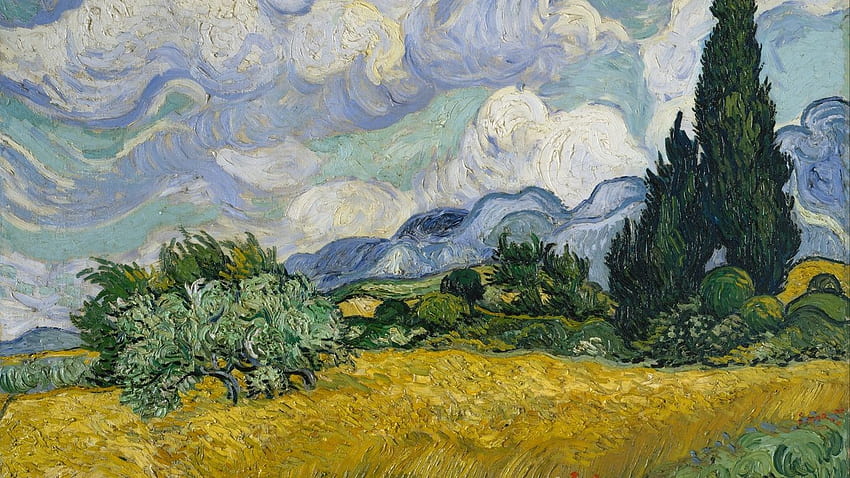 Vincent van Gogh, campo de trigo papel de parede HD