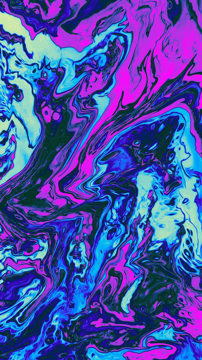 Pink und Blau (von Geoglyser). Künstlerisch, psychedelische Kunst, Trippy, Trippy Neon HD-Handy-Hintergrundbild