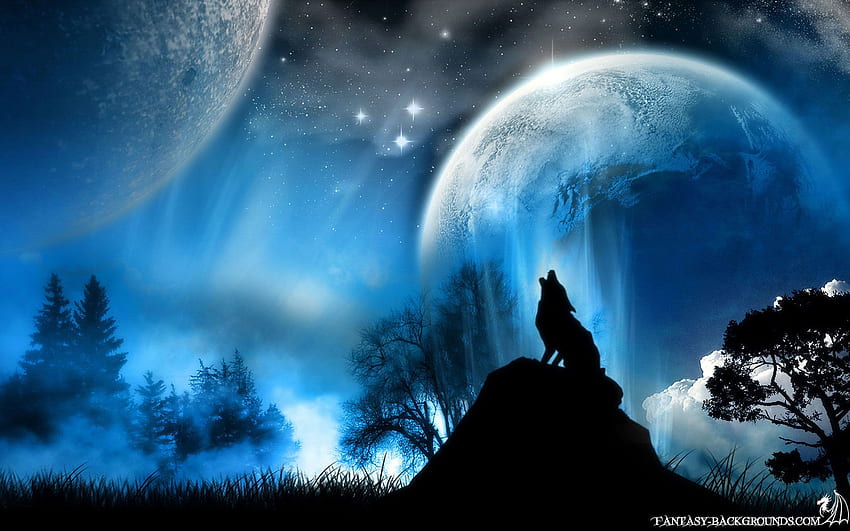 Blue Fantasy, Magical Mystical HD wallpaper
