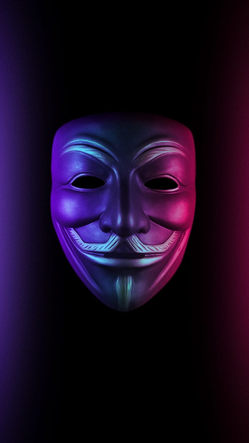 Anonimo, rosso, viso, bordi, anonimo, viola, spaventoso, ritratto Sfondo del telefono HD