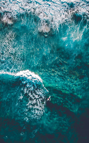 Nature, Water, Waves, View From Above, Coast, Ocean, Foam, Surf HD ...