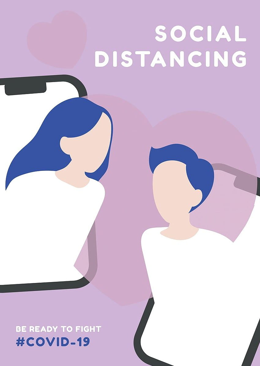Social Distancing In The Time Of Covid 19. Awareness HD phone wallpaper