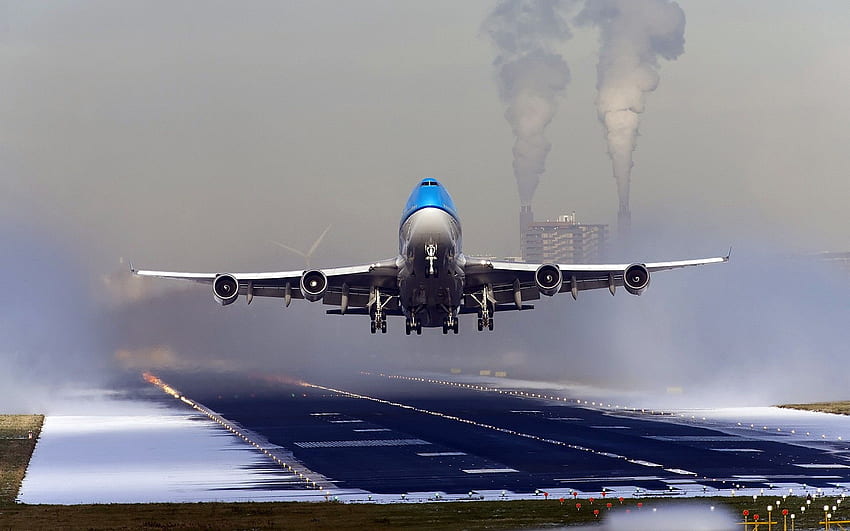 aircraft, Boeing, klm, 747 HD wallpaper