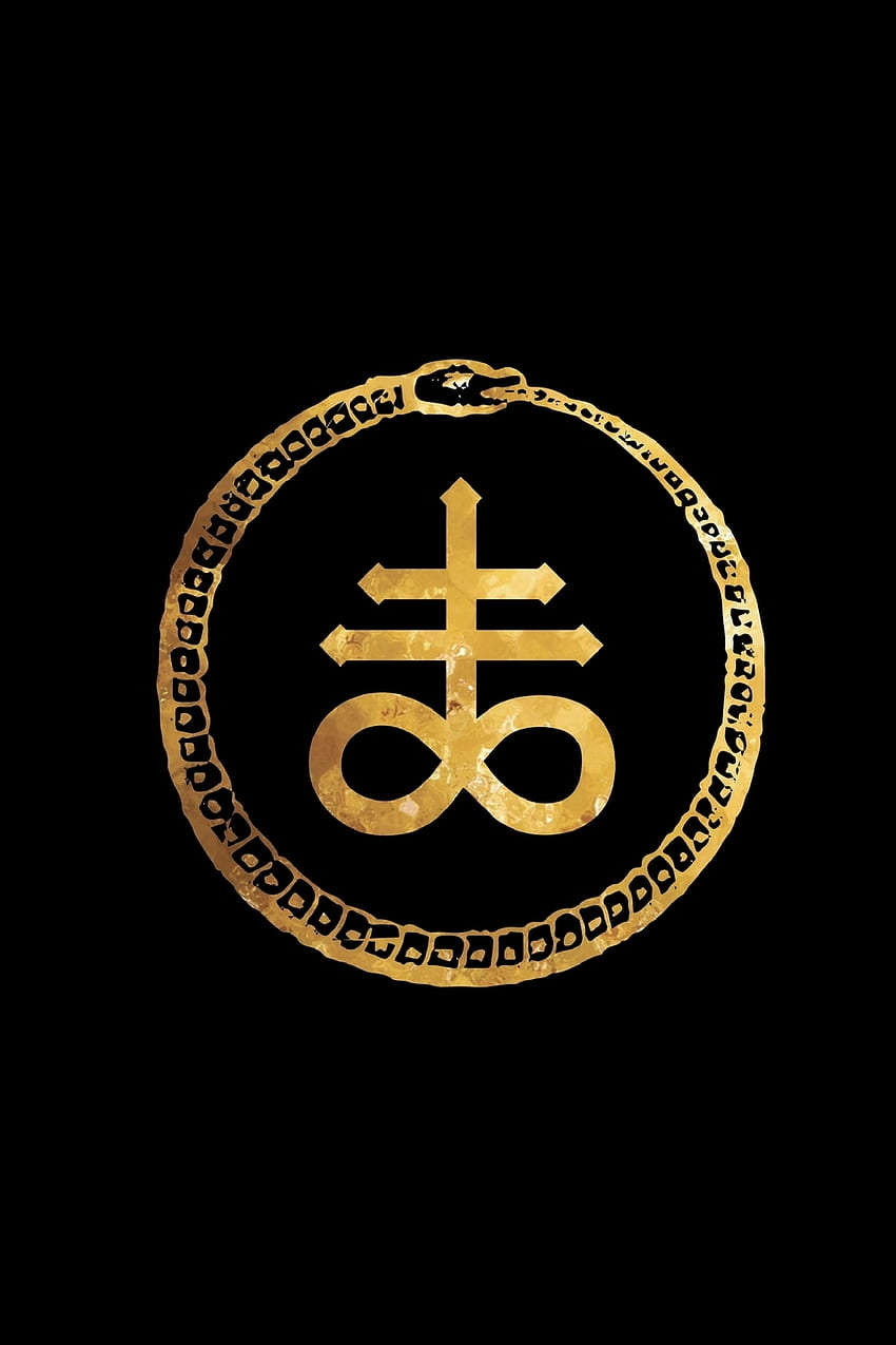 Ouroboros : Gold Leviathan Cross - Sulphur - Satanic Sigil College Ruled  Lined Pages HD phone wallpaper | Pxfuel