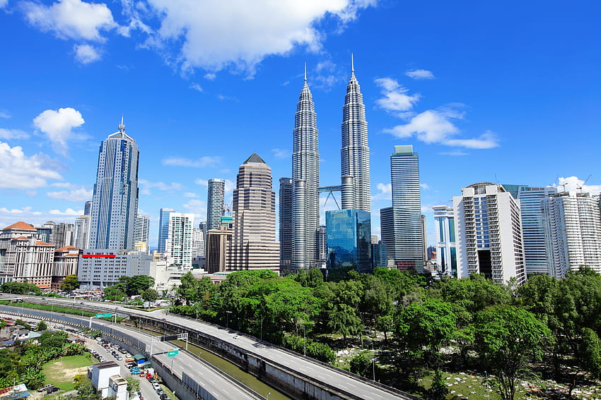 Skyline di Kuala Lumpur Malesia (Pagina 1) Sfondo HD