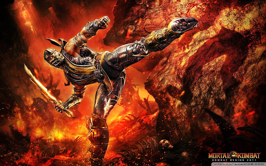 Mortal Kombat 9 Scorpion, MK9 HD wallpaper