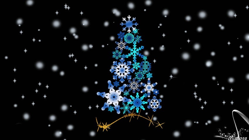 Star, Holiday, Abstract, Snowflake, Blue, Christmas Tree, Artistic ...