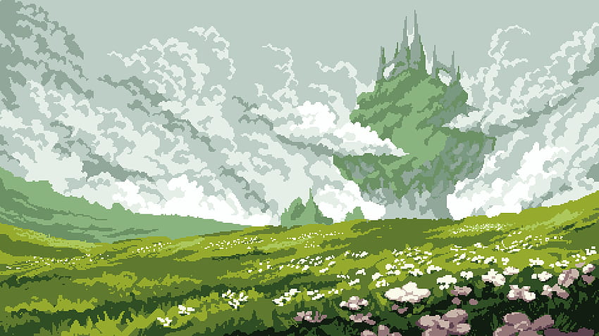 Nauris sur Twitter. Pixel art paysage, Cool pixel art, Pixel art background, Pixel Art Green Fond d'écran HD