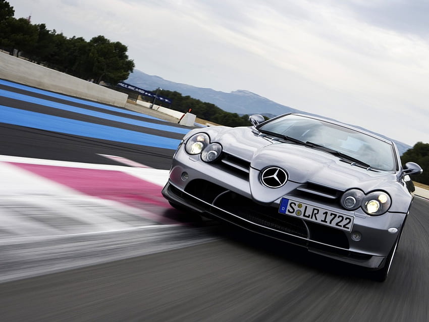 Mercedes Mclaren SLR 722 Edition, race track, slr, mclaren, mercedes HD wallpaper